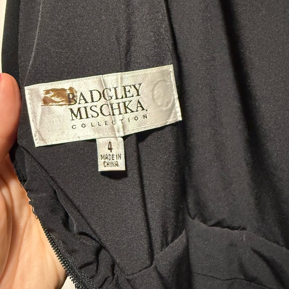 Badgley Mischka Green Strapless Gown - Picture 3 of 4